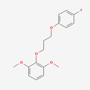 molecular formula C17H19FO4 B5096246 2-[3-(4-fluorophenoxy)propoxy]-1,3-dimethoxybenzene 