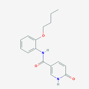 molecular formula C16H18N2O3 B5096284 N-(2-butoxyphenyl)-6-oxo-1,6-dihydro-3-pyridinecarboxamide 