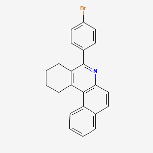 molecular formula C23H18BrN B5096332 5-(4-bromophenyl)-1,2,3,4-tetrahydrobenzo[a]phenanthridine 