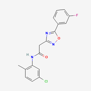 N-(5-chloro-2-methylphenyl)-2-[5-(3-fluorophenyl)-1,2,4-oxadiazol-3-yl]acetamide