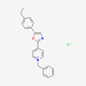 molecular formula C23H21ClN2O B5096362 1-benzyl-4-[5-(4-ethylphenyl)-1,3-oxazol-2-yl]pyridinium chloride 