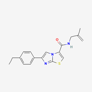 6-(4-ethylphenyl)-N-(2-methyl-2-propen-1-yl)imidazo[2,1-b][1,3]thiazole-3-carboxamide