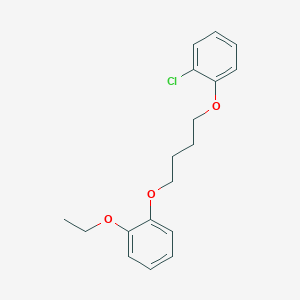 molecular formula C18H21ClO3 B5096479 1-chloro-2-[4-(2-ethoxyphenoxy)butoxy]benzene 