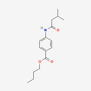 molecular formula C16H23NO3 B5096487 butyl 4-[(3-methylbutanoyl)amino]benzoate 