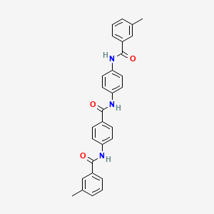 molecular formula C29H25N3O3 B5096512 3-methyl-N-[4-({4-[(3-methylbenzoyl)amino]benzoyl}amino)phenyl]benzamide 