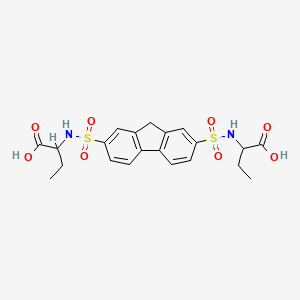 2,2'-[9H-fluorene-2,7-diylbis(sulfonylimino)]dibutanoic acid