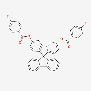 molecular formula C39H24F2O4 B5096542 9H-fluorene-9,9-diyldi-4,1-phenylene bis(4-fluorobenzoate) 