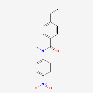 molecular formula C16H16N2O3 B5096545 4-ethyl-N-methyl-N-(4-nitrophenyl)benzamide 