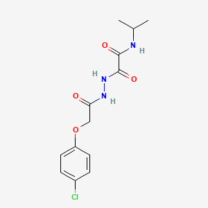 molecular formula C13H16ClN3O4 B5096583 2-{2-[(4-chlorophenoxy)acetyl]hydrazino}-N-isopropyl-2-oxoacetamide 