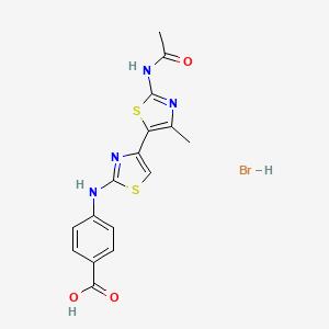 4-{[2'-(acetylamino)-4'-methyl-4,5'-bi-1,3-thiazol-2-yl]amino}benzoic acid hydrobromide