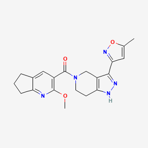 5-[(2-methoxy-6,7-dihydro-5H-cyclopenta[b]pyridin-3-yl)carbonyl]-3-(5-methyl-3-isoxazolyl)-4,5,6,7-tetrahydro-1H-pyrazolo[4,3-c]pyridine