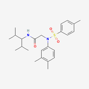 N~2~-(3,4-dimethylphenyl)-N~1~-(1-isopropyl-2-methylpropyl)-N~2~-[(4-methylphenyl)sulfonyl]glycinamide