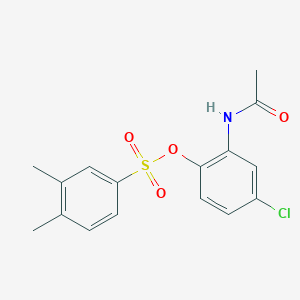 2-(acetylamino)-4-chlorophenyl 3,4-dimethylbenzenesulfonate