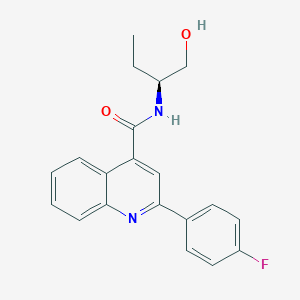 molecular formula C20H19FN2O2 B5096700 2-(4-fluorophenyl)-N-[(1S)-1-(hydroxymethyl)propyl]-4-quinolinecarboxamide 