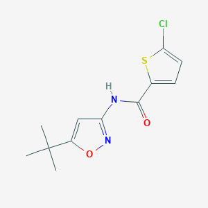 molecular formula C12H13ClN2O2S B5096740 N-(5-tert-butyl-3-isoxazolyl)-5-chloro-2-thiophenecarboxamide 