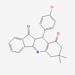 10-(4-bromophenyl)-7,7-dimethyl-7,8,10,10a-tetrahydro-6H-indeno[1,2-b]quinoline-9,11-dione