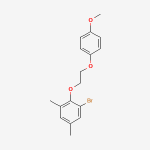 1-bromo-2-[2-(4-methoxyphenoxy)ethoxy]-3,5-dimethylbenzene