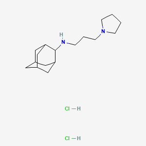 N-(3-pyrrolidin-1-ylpropyl)adamantan-2-amine;dihydrochloride