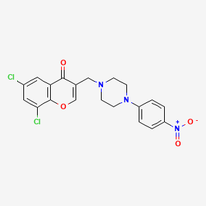 6,8-dichloro-3-{[4-(4-nitrophenyl)-1-piperazinyl]methyl}-4H-chromen-4-one