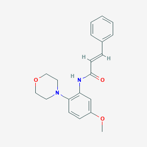 N-[5-methoxy-2-(4-morpholinyl)phenyl]-3-phenylacrylamide