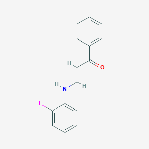 molecular formula C15H12INO B5096846 3-[(2-iodophenyl)amino]-1-phenyl-2-propen-1-one 