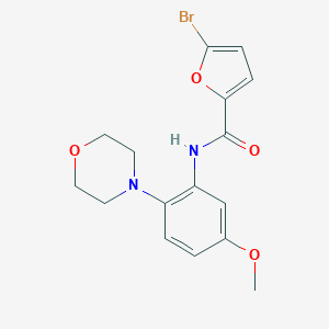 5-bromo-N-[5-methoxy-2-(4-morpholinyl)phenyl]-2-furamide