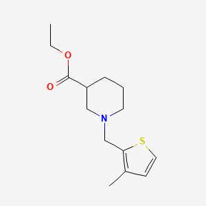 ethyl 1-[(3-methyl-2-thienyl)methyl]-3-piperidinecarboxylate