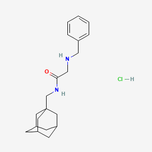 N-(1-adamantylmethyl)-2-(benzylamino)acetamide;hydrochloride