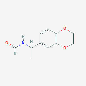 molecular formula C11H13NO3 B5096929 [1-(2,3-dihydro-1,4-benzodioxin-6-yl)ethyl]formamide 