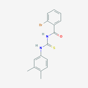 2-bromo-N-{[(3,4-dimethylphenyl)amino]carbonothioyl}benzamide