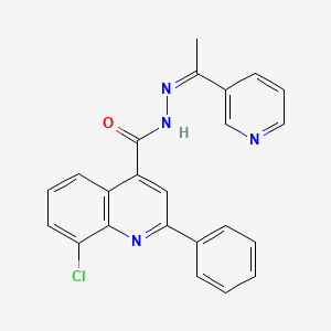 8-chloro-2-phenyl-N'-[1-(3-pyridinyl)ethylidene]-4-quinolinecarbohydrazide