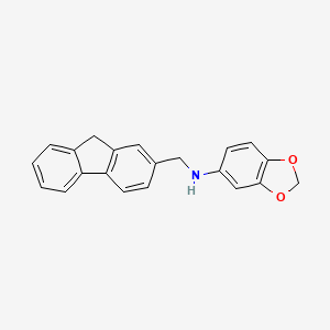 molecular formula C21H17NO2 B5097020 1,3-benzodioxol-5-yl(9H-fluoren-2-ylmethyl)amine 