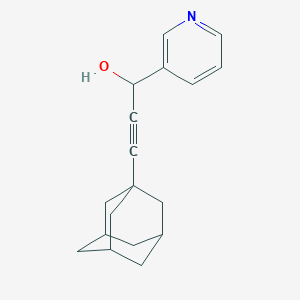 molecular formula C18H21NO B5097049 3-(1-adamantyl)-1-(3-pyridinyl)-2-propyn-1-ol 