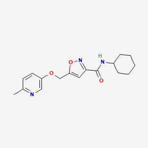 N-cyclohexyl-5-{[(6-methyl-3-pyridinyl)oxy]methyl}-3-isoxazolecarboxamide