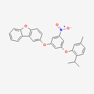 2-[3-(2-isopropyl-5-methylphenoxy)-5-nitrophenoxy]dibenzo[b,d]furan