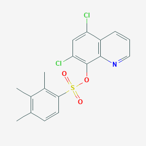 5,7-dichloro-8-quinolinyl 2,3,4-trimethylbenzenesulfonate