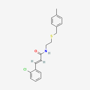 molecular formula C19H20ClNOS B5097109 3-(2-chlorophenyl)-N-{2-[(4-methylbenzyl)thio]ethyl}acrylamide 