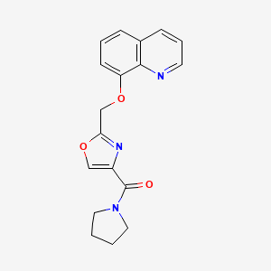 8-{[4-(1-pyrrolidinylcarbonyl)-1,3-oxazol-2-yl]methoxy}quinoline