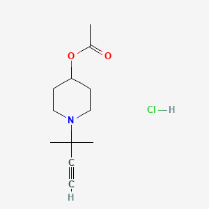 1-(1,1-dimethyl-2-propyn-1-yl)-4-piperidinyl acetate hydrochloride