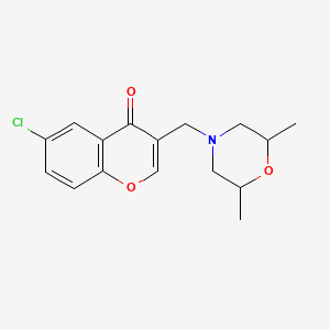 6-chloro-3-[(2,6-dimethyl-4-morpholinyl)methyl]-4H-chromen-4-one