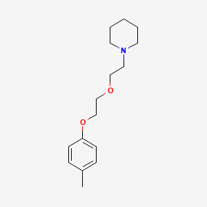 molecular formula C16H25NO2 B5097187 1-{2-[2-(4-methylphenoxy)ethoxy]ethyl}piperidine 