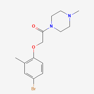 1-[(4-bromo-2-methylphenoxy)acetyl]-4-methylpiperazine