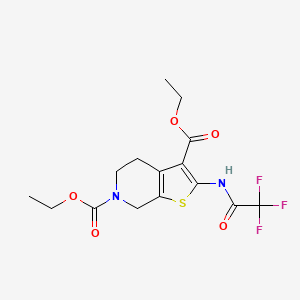 diethyl 2-[(trifluoroacetyl)amino]-4,7-dihydrothieno[2,3-c]pyridine-3,6(5H)-dicarboxylate