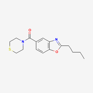 2-butyl-5-(4-thiomorpholinylcarbonyl)-1,3-benzoxazole