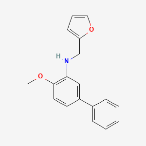 molecular formula C18H17NO2 B5097288 (2-furylmethyl)(4-methoxy-3-biphenylyl)amine 