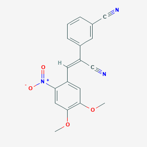 3-[1-cyano-2-(4,5-dimethoxy-2-nitrophenyl)vinyl]benzonitrile