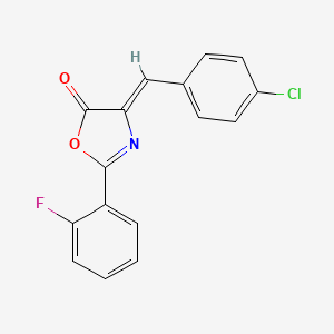 (4Z)-4-(4-chlorobenzylidene)-2-(2-fluorophenyl)-1,3-oxazol-5(4H)-one