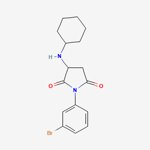 1-(3-bromophenyl)-3-(cyclohexylamino)-2,5-pyrrolidinedione