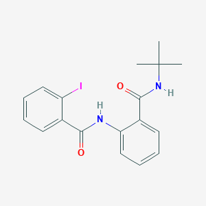 molecular formula C18H19IN2O2 B5097321 N-{2-[(tert-butylamino)carbonyl]phenyl}-2-iodobenzamide 