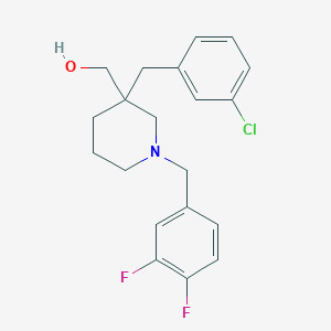 [3-(3-chlorobenzyl)-1-(3,4-difluorobenzyl)-3-piperidinyl]methanol